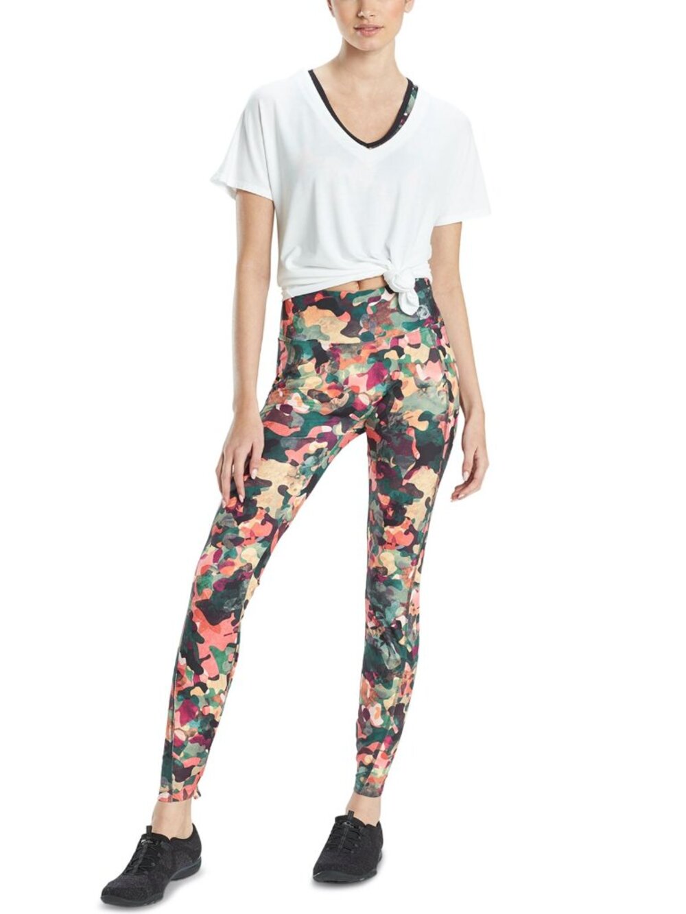 Josie Natori Womens Elements Dolman V-Neck Top